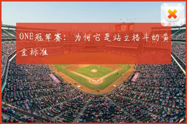 ONE冠军赛：为何它是站立格斗的黄金标准