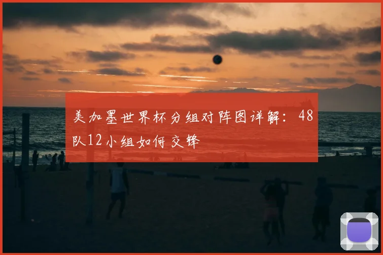 美加墨世界杯分组对阵图详解:48队12小组如何交锋